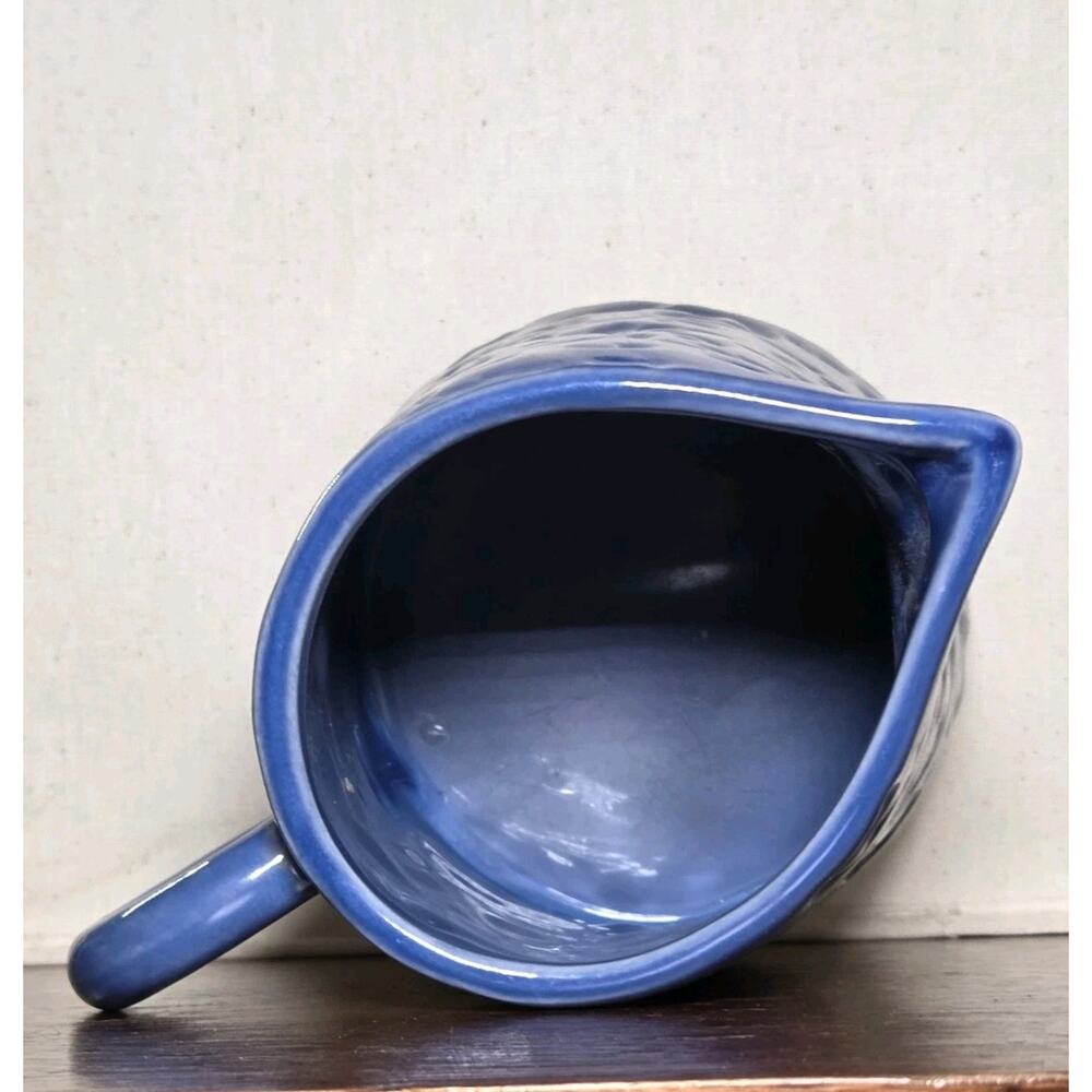 Pitcher Blue Paisley Swirl Pattern Ceramic Planter Teleflora - Picture 3 of 6